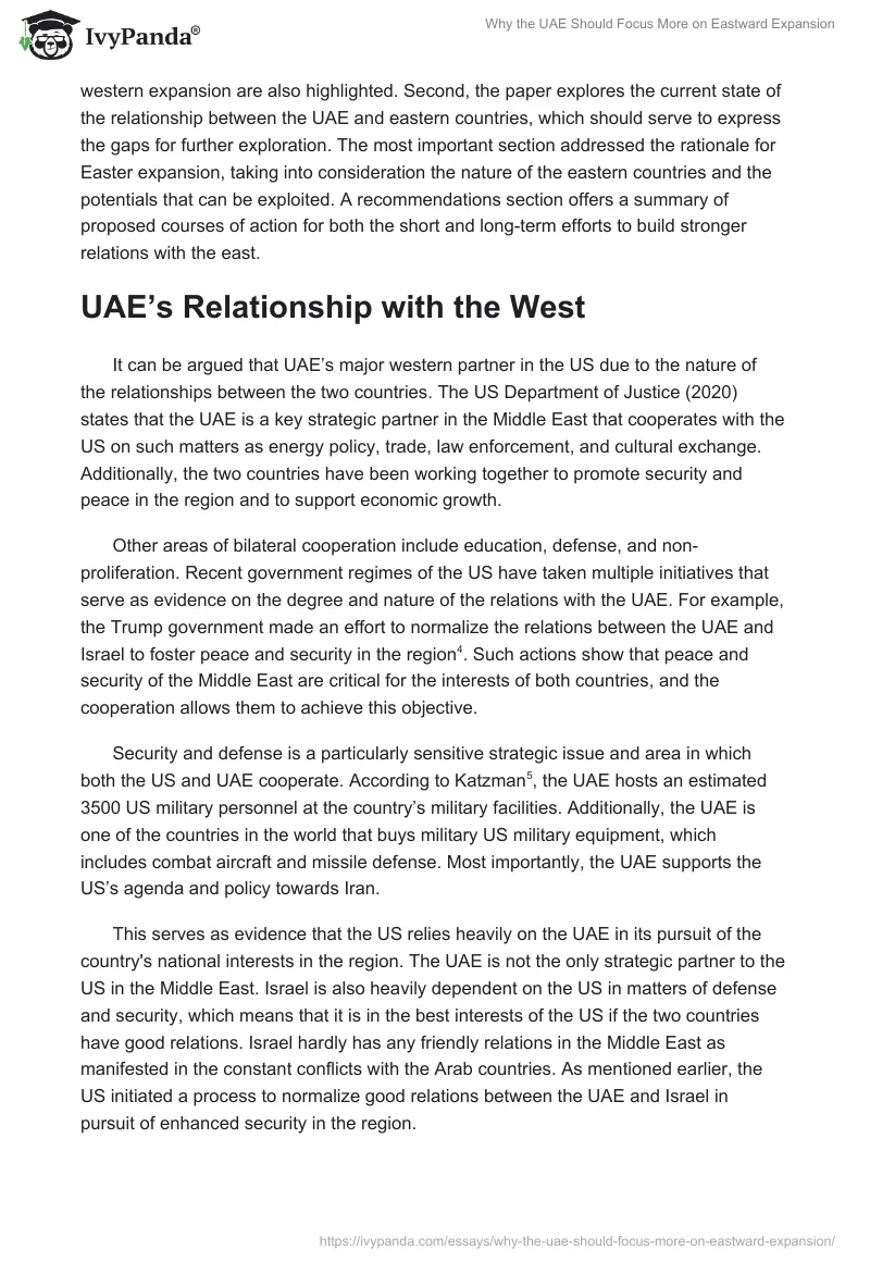 Why the UAE Should Focus More on Eastward Expansion. Page 2