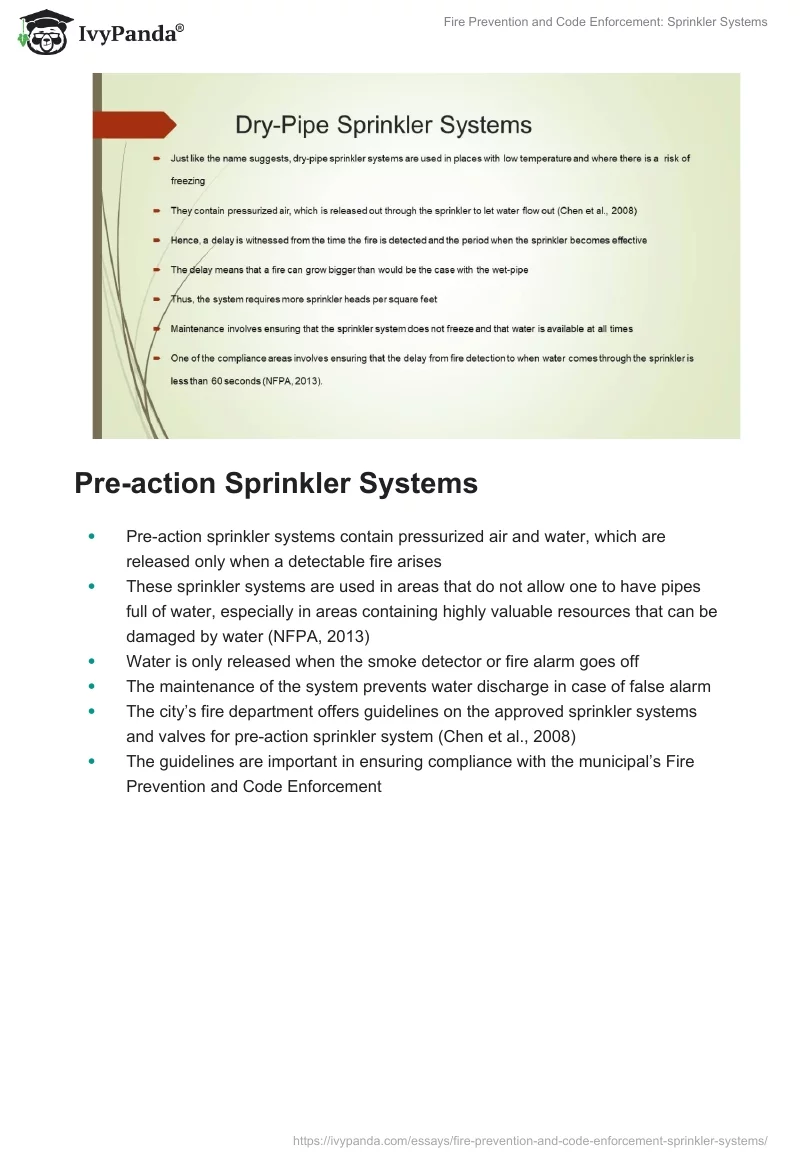 Fire Prevention and Code Enforcement: Sprinkler Systems. Page 4