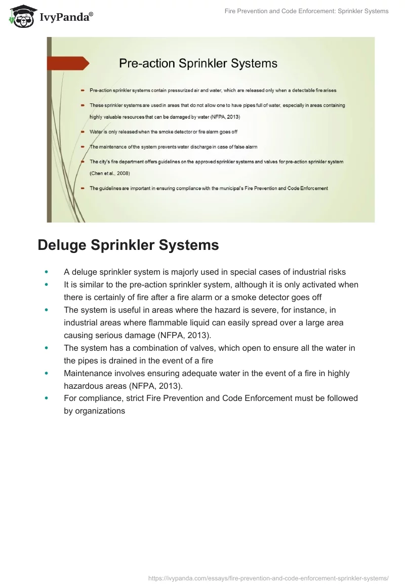 Fire Prevention and Code Enforcement: Sprinkler Systems. Page 5