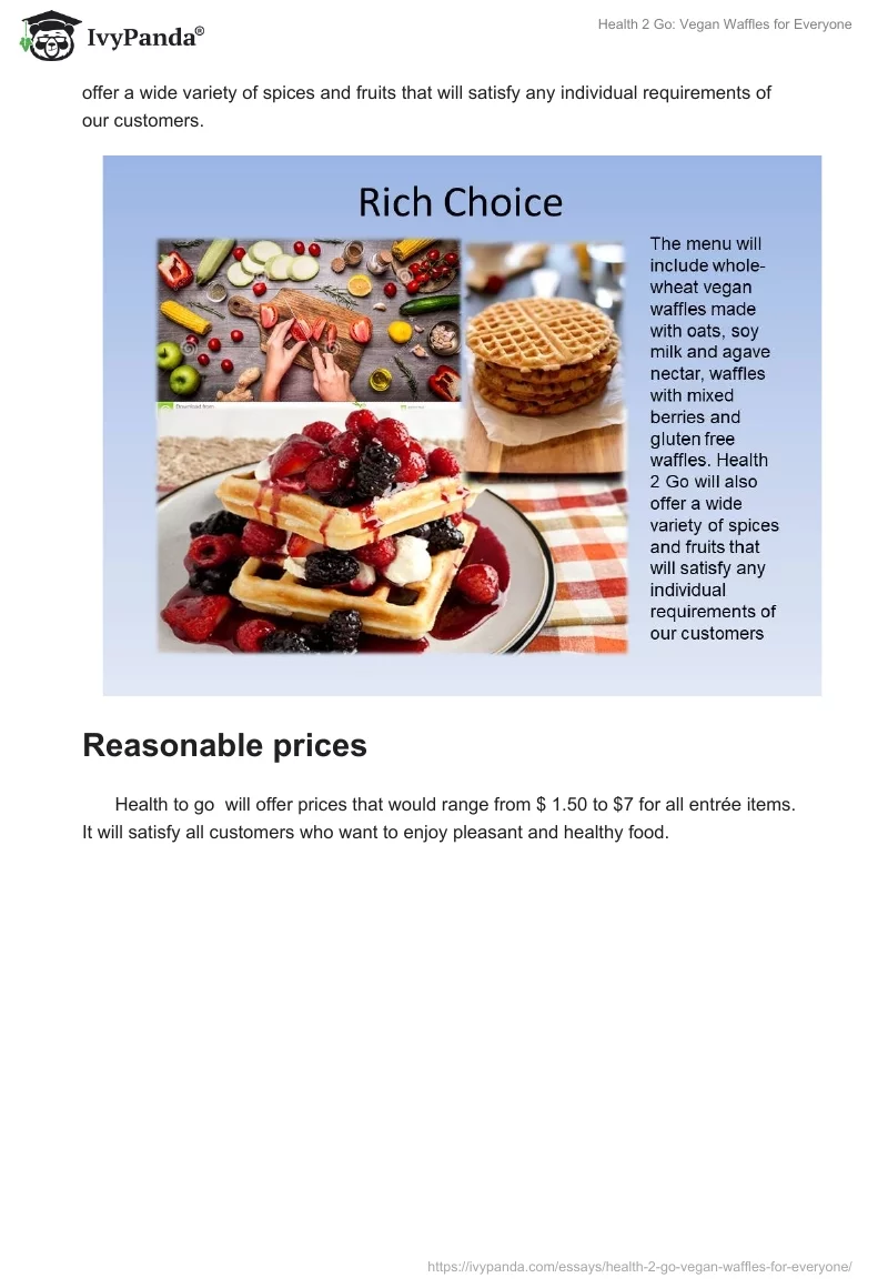 Health 2 Go: Vegan Waffles for Everyone. Page 2