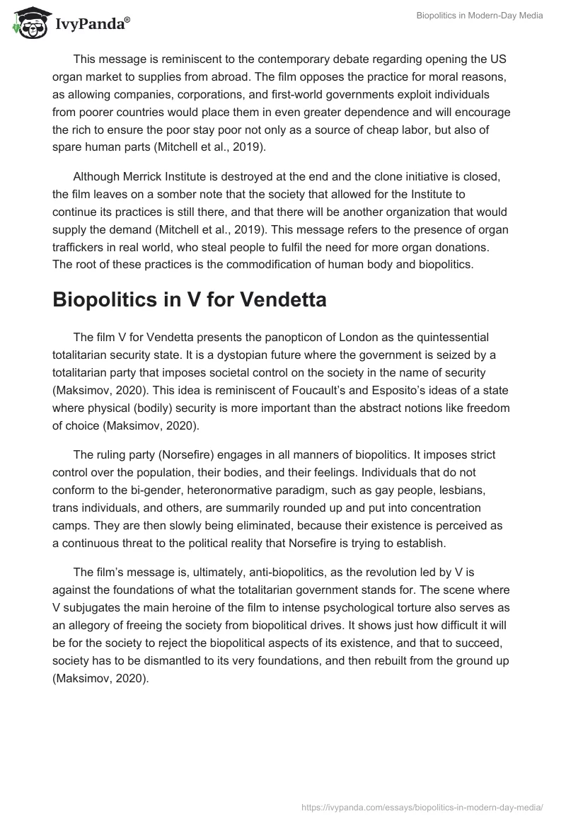 Biopolitics in Modern-Day Media. Page 2