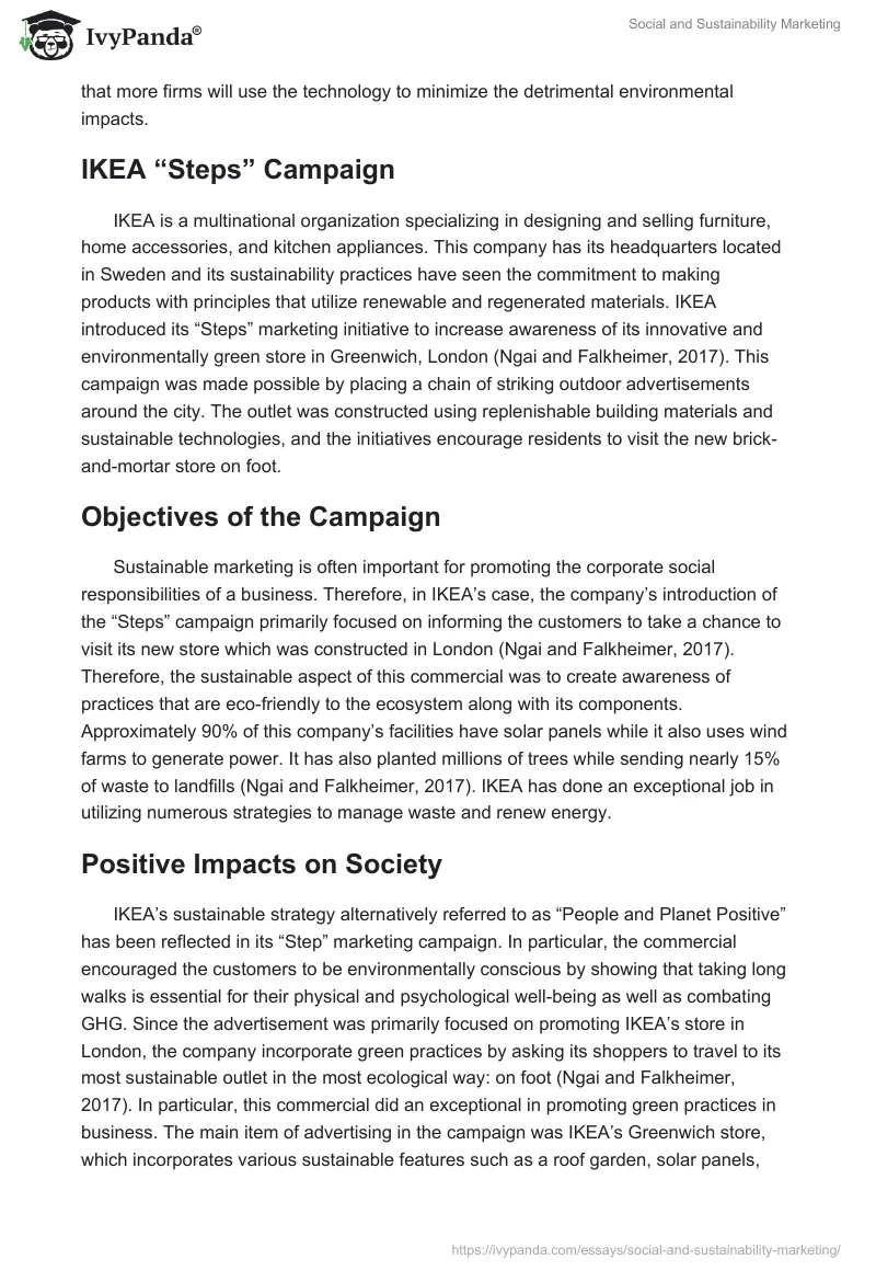 Social and Sustainability Marketing. Page 5