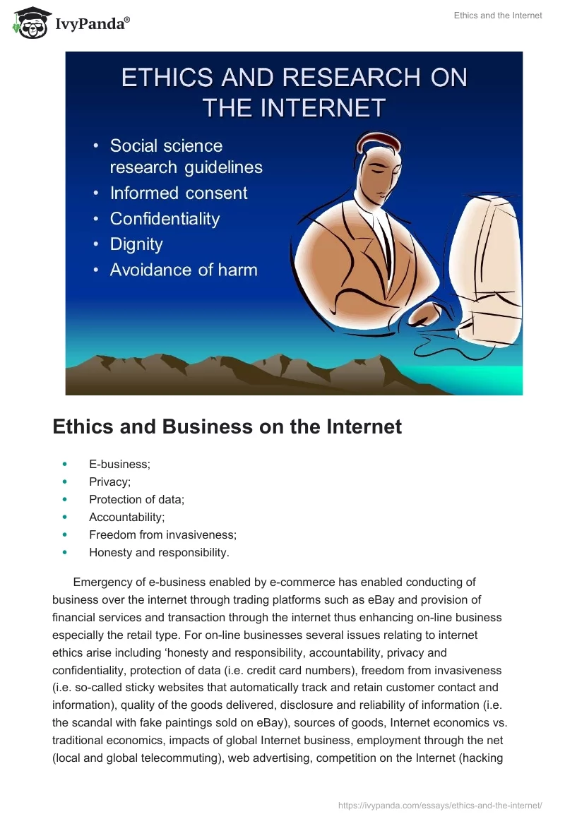 Ethics and the Internet. Page 5