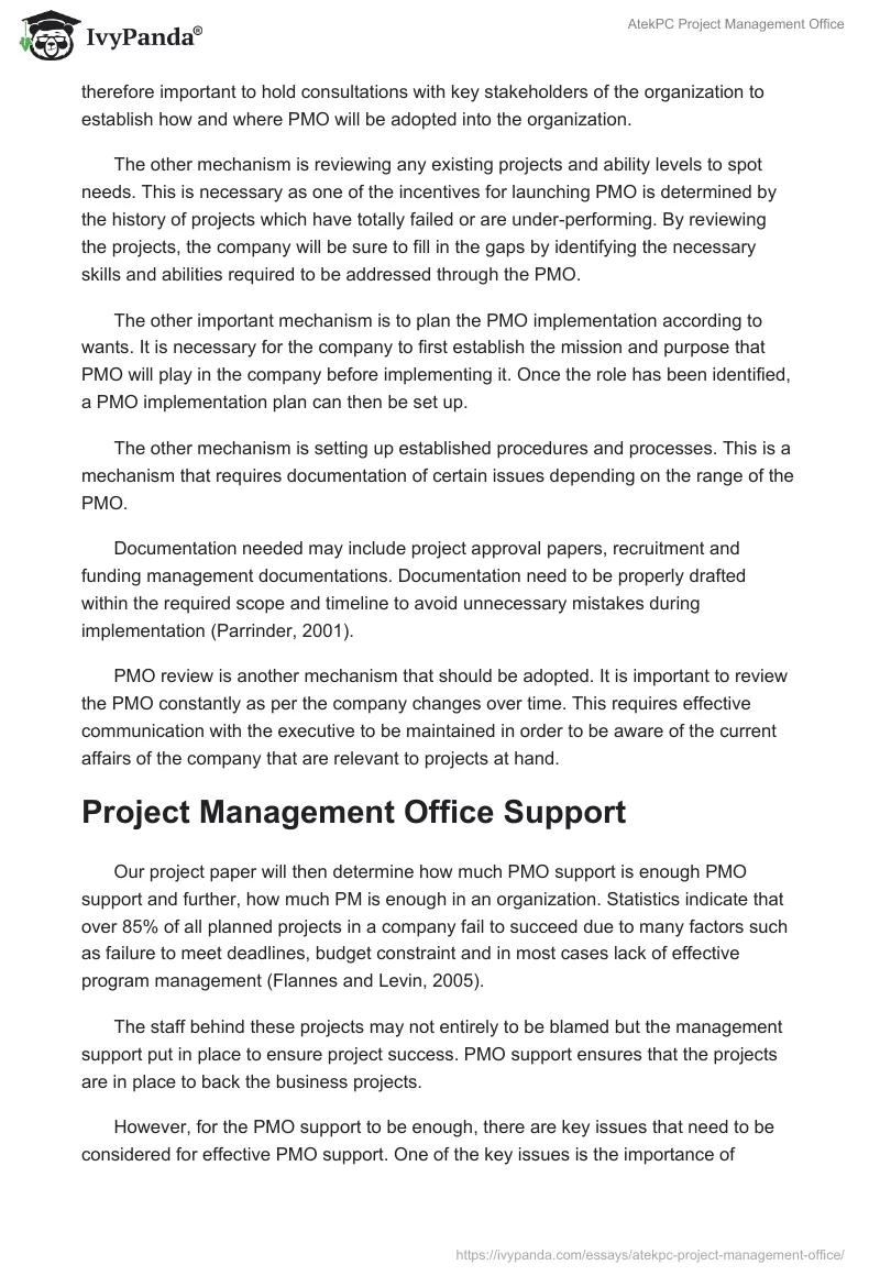 AtekPC Project Management Office. Page 3