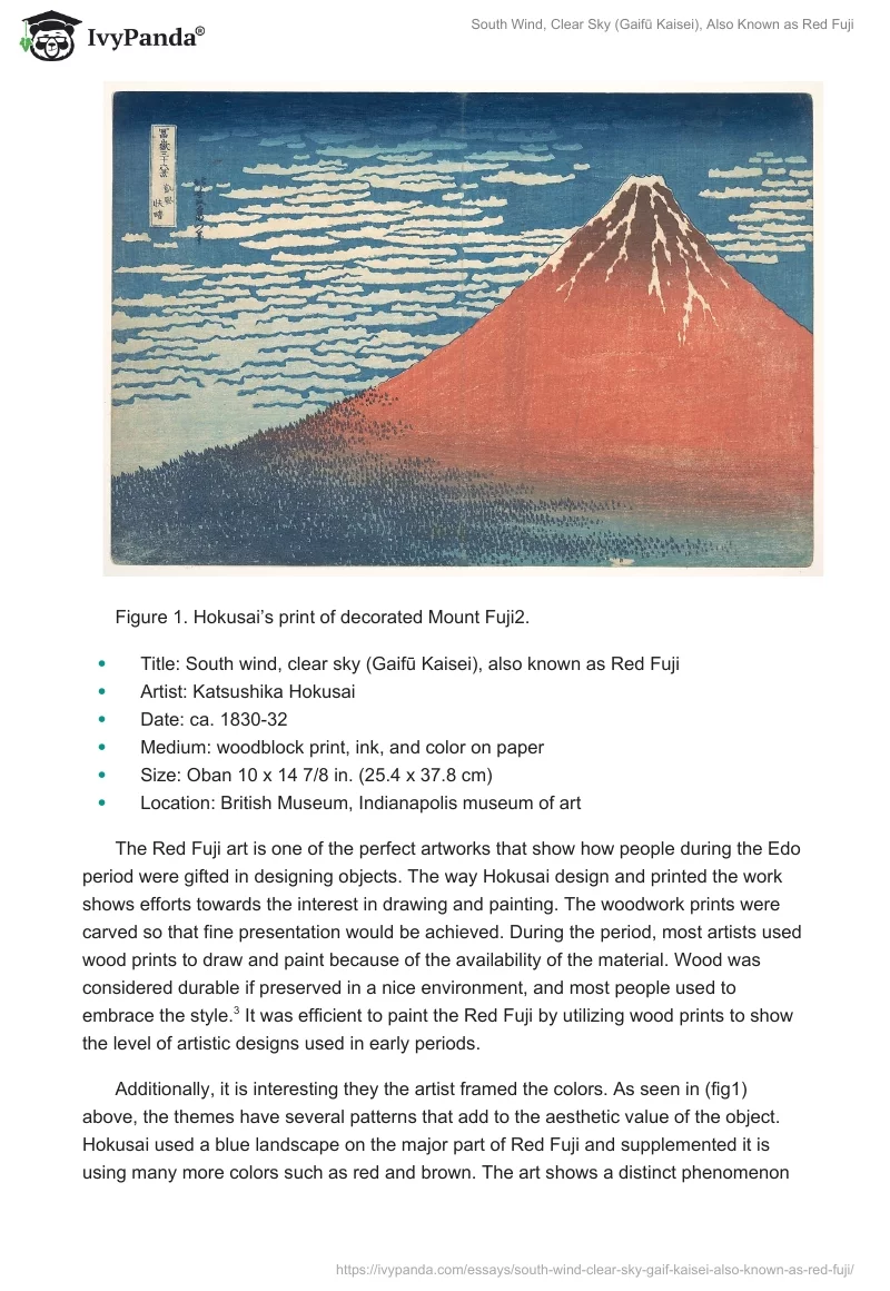 South Wind, Clear Sky (Gaifū Kaisei), Also Known as Red Fuji. Page 2