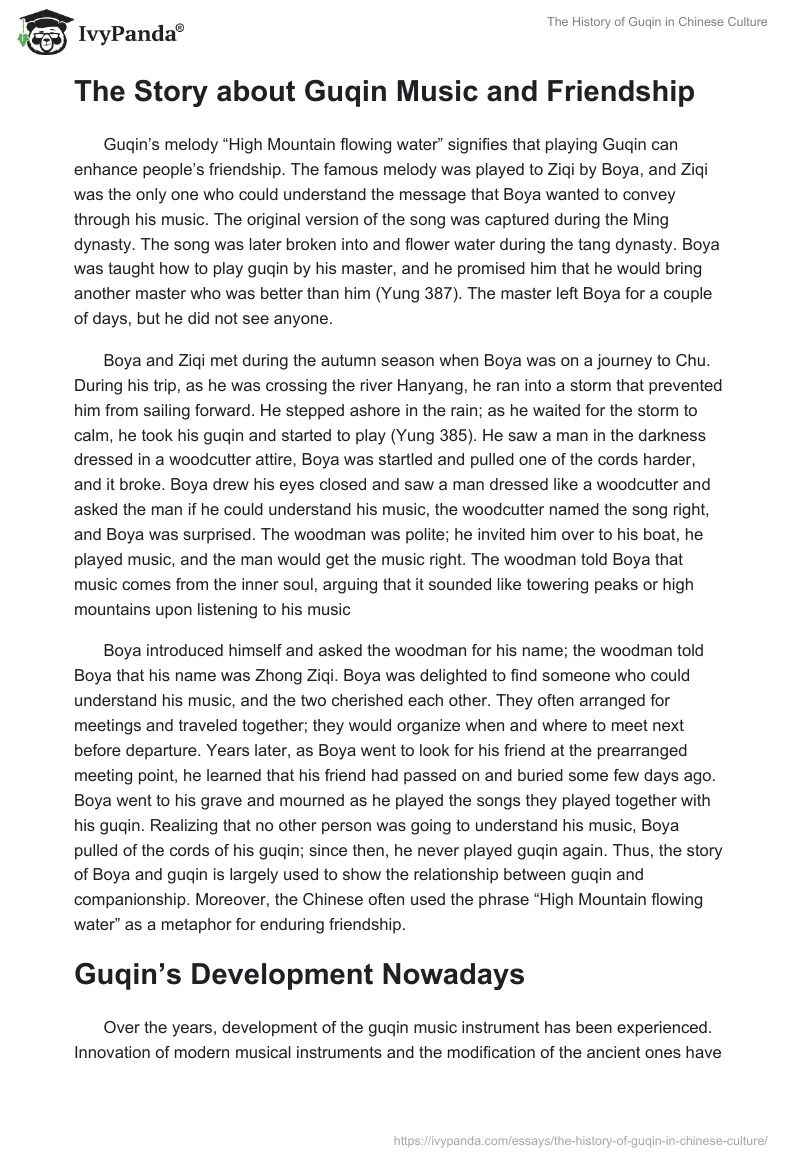 The History of Guqin in Chinese Culture. Page 3