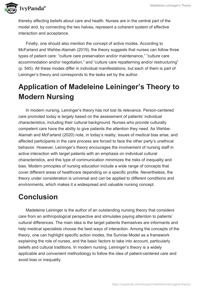 Madeleine Leininger’s Theory. Page 3