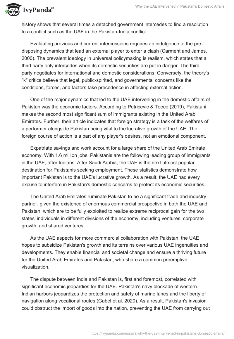 Why the UAE Intervened in Pakistan's Domestic Affairs. Page 3