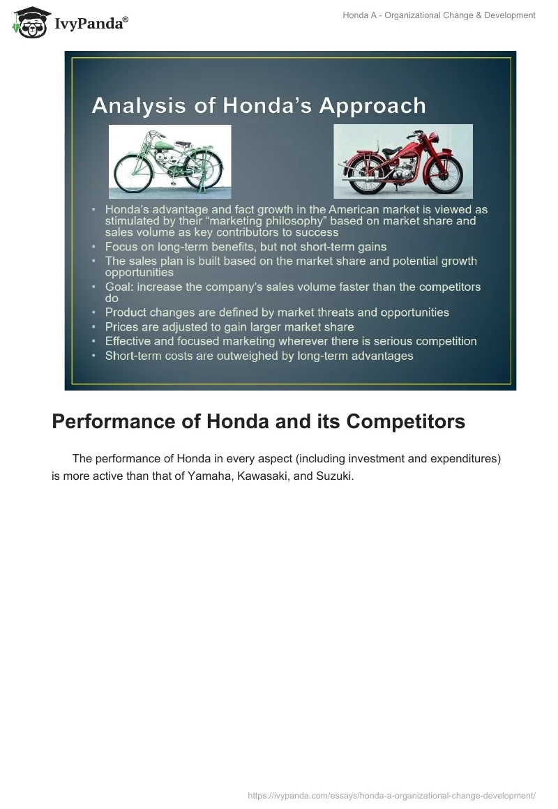 Honda A - Organizational Change & Development. Page 5