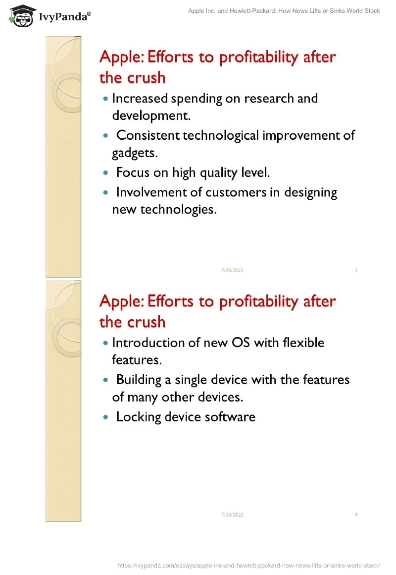 Apple Inc. and Hewlett-Packard: How News Lifts or Sinks World Stock. Page 2