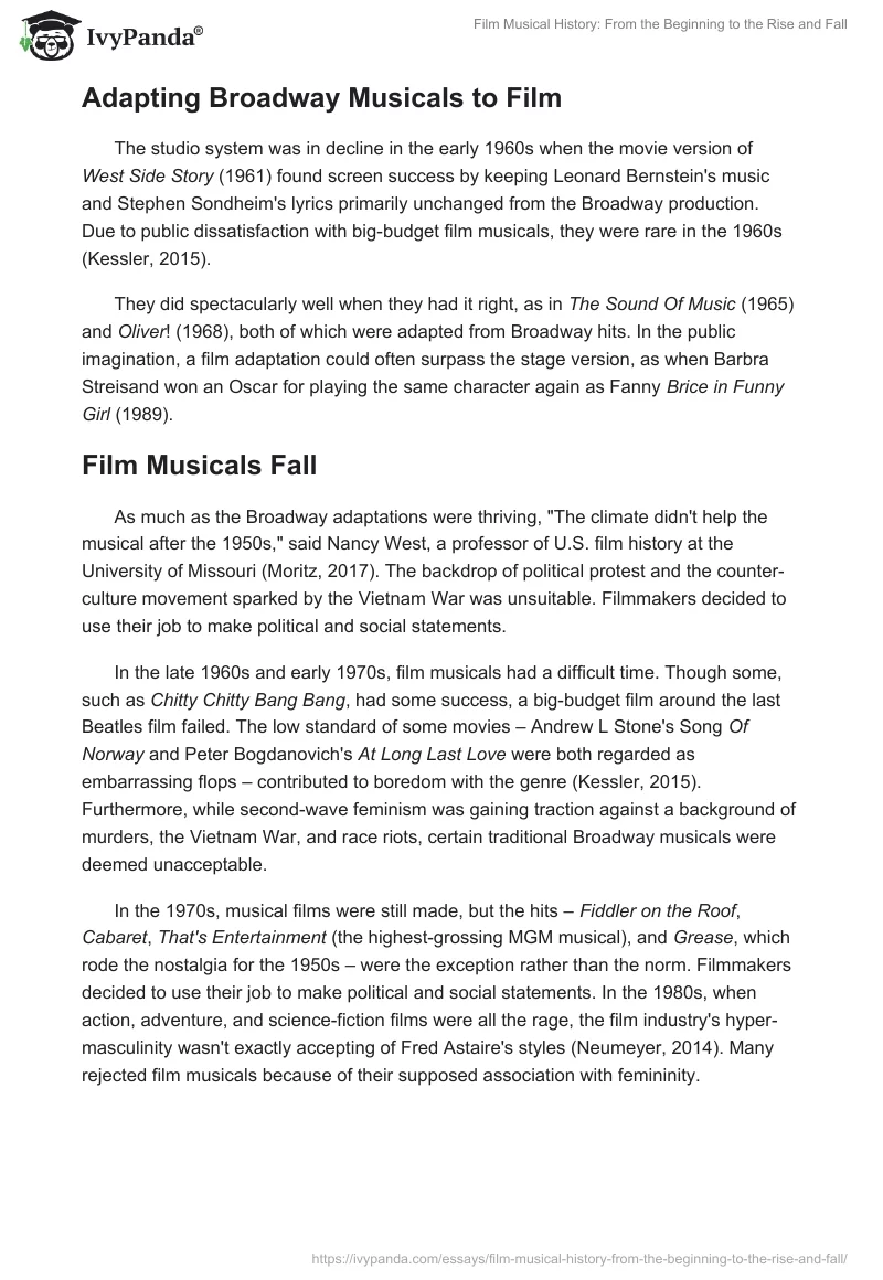 Film Musical History: From the Beginning to the Rise and Fall. Page 4