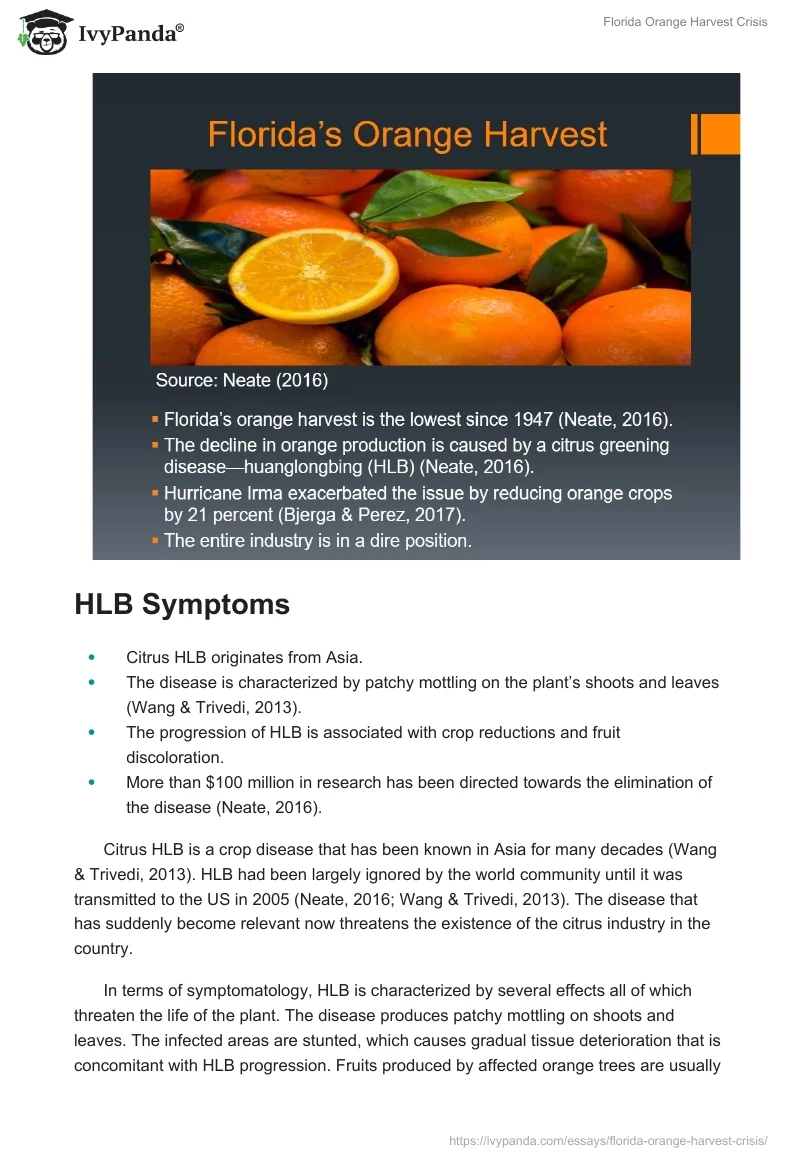 Florida Orange Harvest Crisis. Page 2
