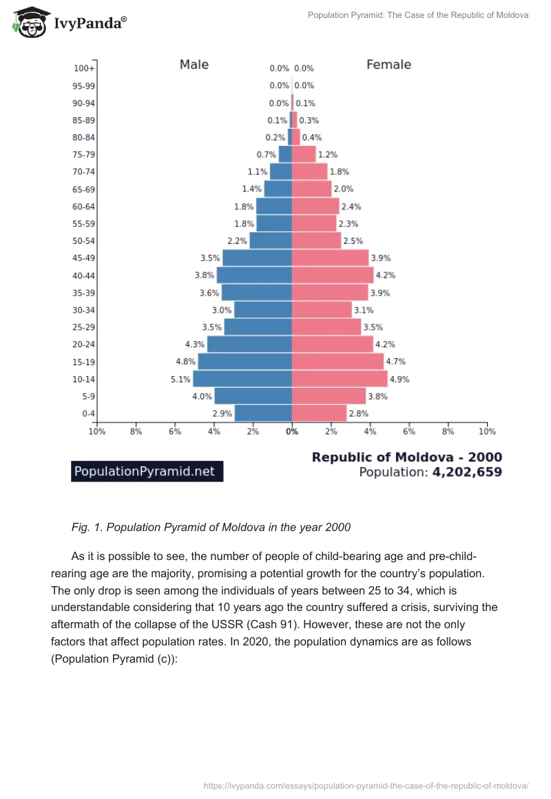 Population Pyramid: The Case of the Republic of Moldova. Page 2