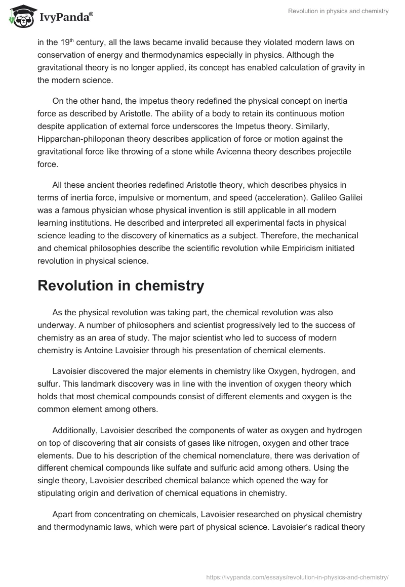 Revolution in Physics and Chemistry. Page 2