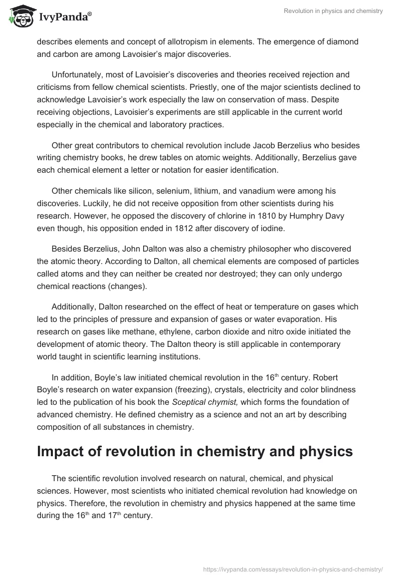Revolution in Physics and Chemistry. Page 3