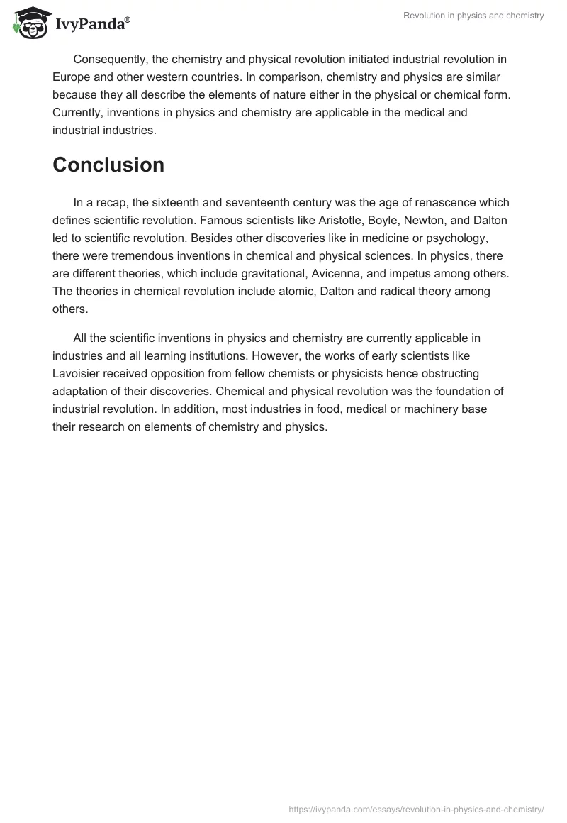 Revolution in Physics and Chemistry. Page 4