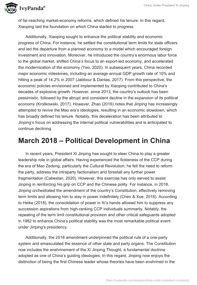 China Under President Xi Jinping. Page 2