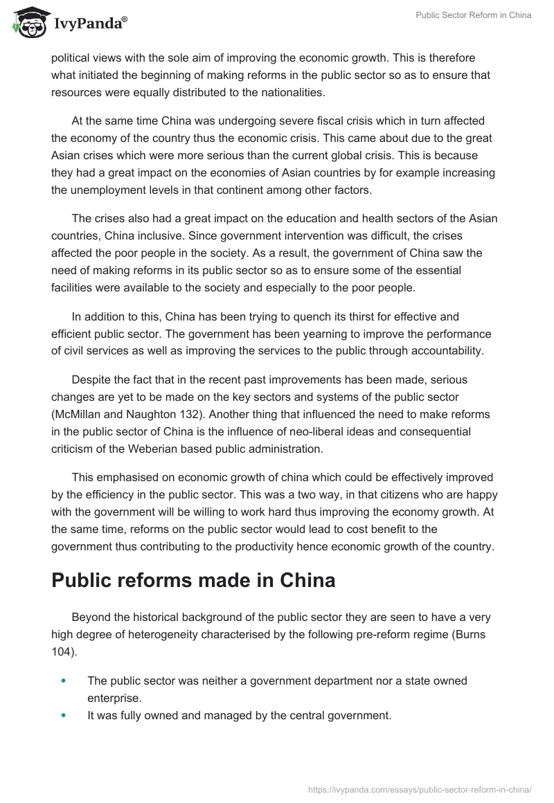 Public Sector Reform in China. Page 2