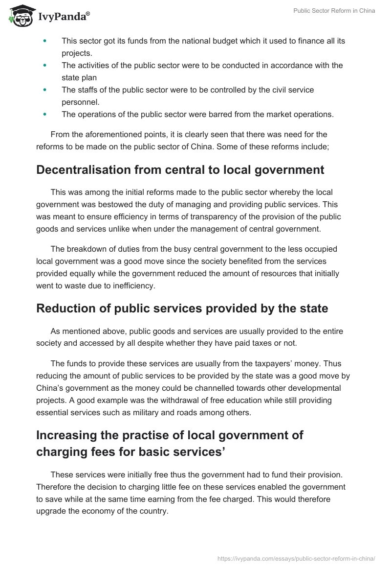 Public Sector Reform in China. Page 3