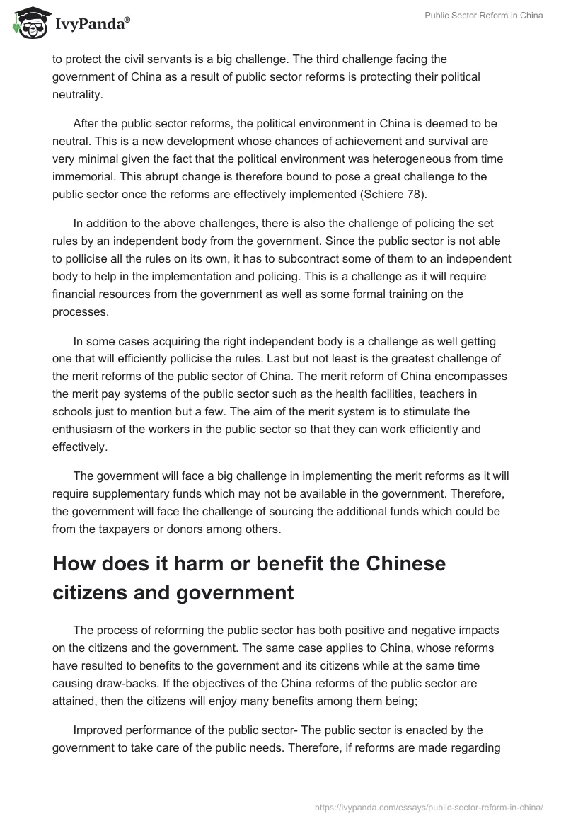 Public Sector Reform in China. Page 5