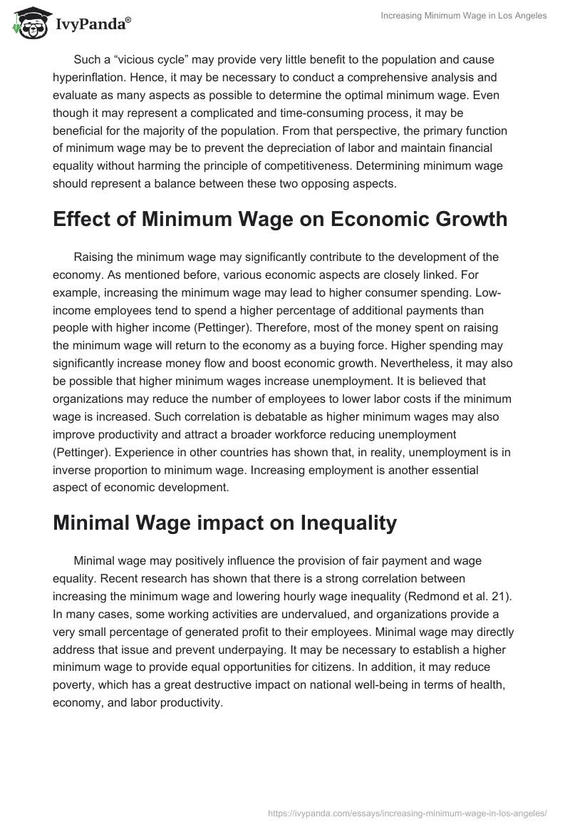 Increasing Minimum Wage in Los Angeles. Page 3