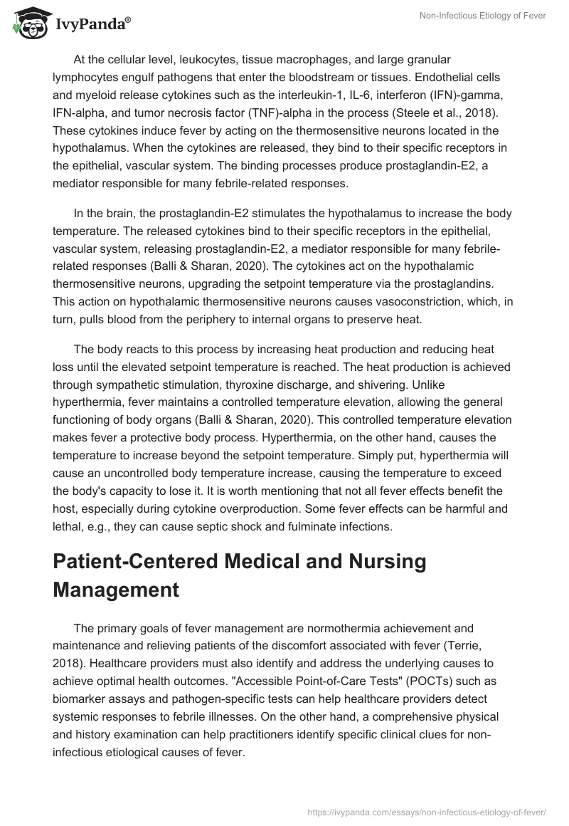 Non-Infectious Etiology of Fever. Page 2