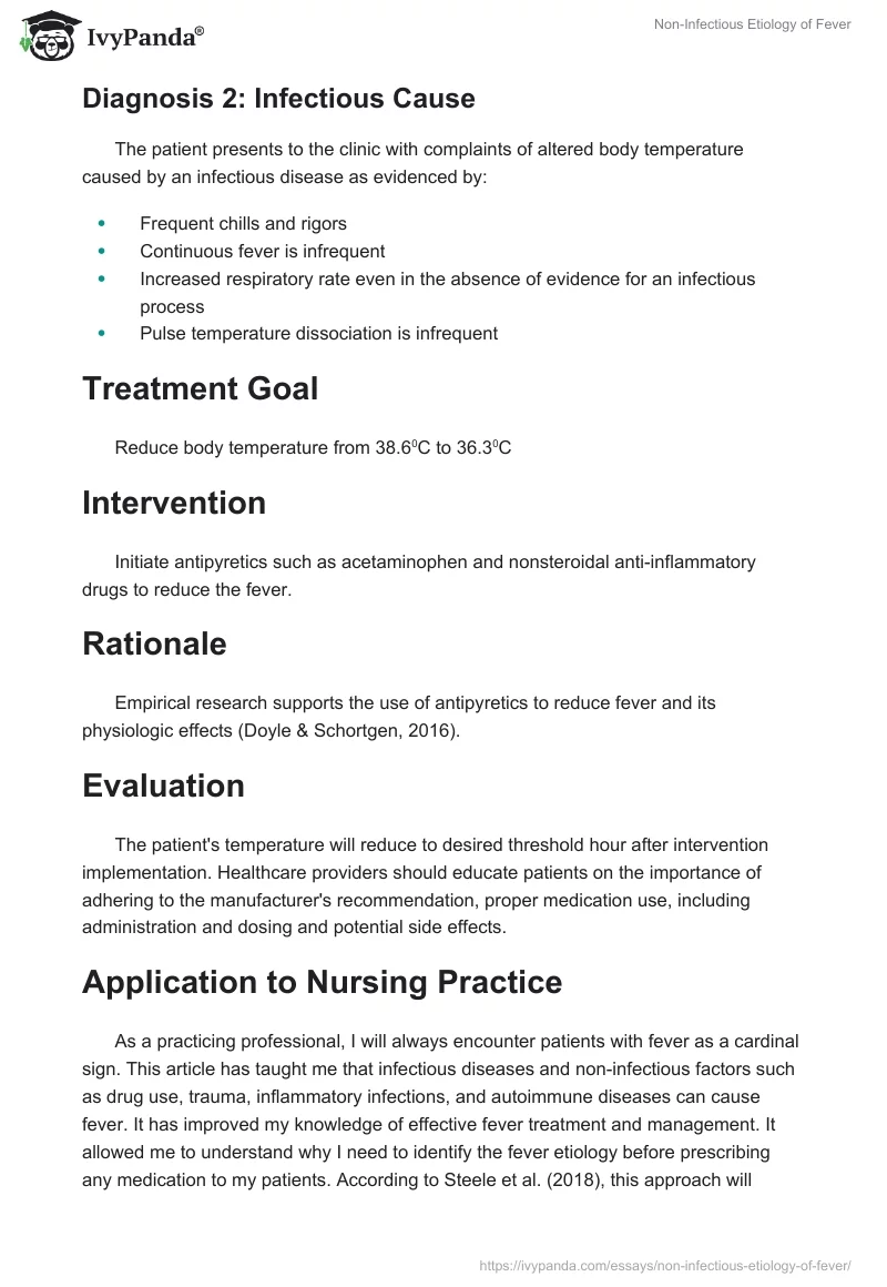 Non-Infectious Etiology of Fever. Page 4