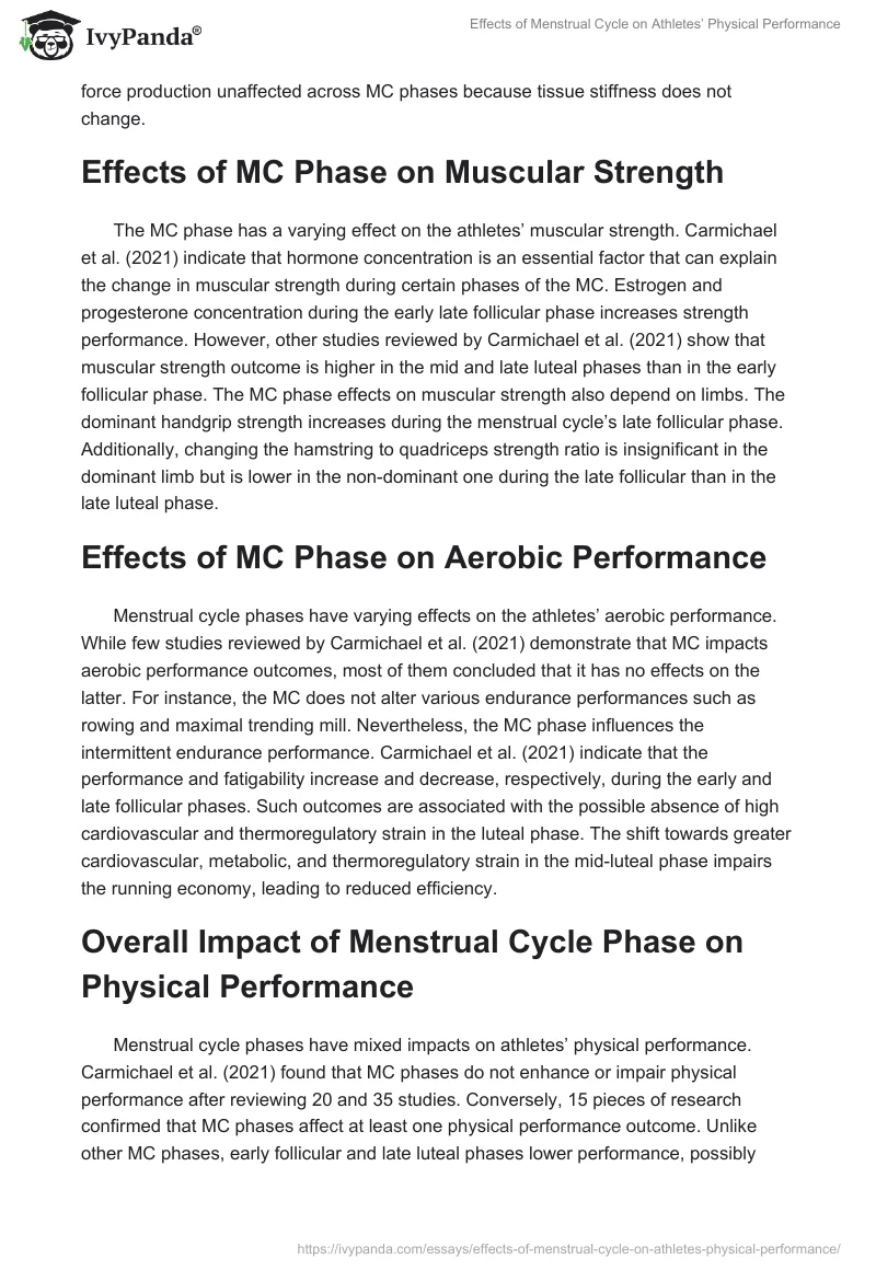 Effects of Menstrual Cycle on Athletes’ Physical Performance. Page 2