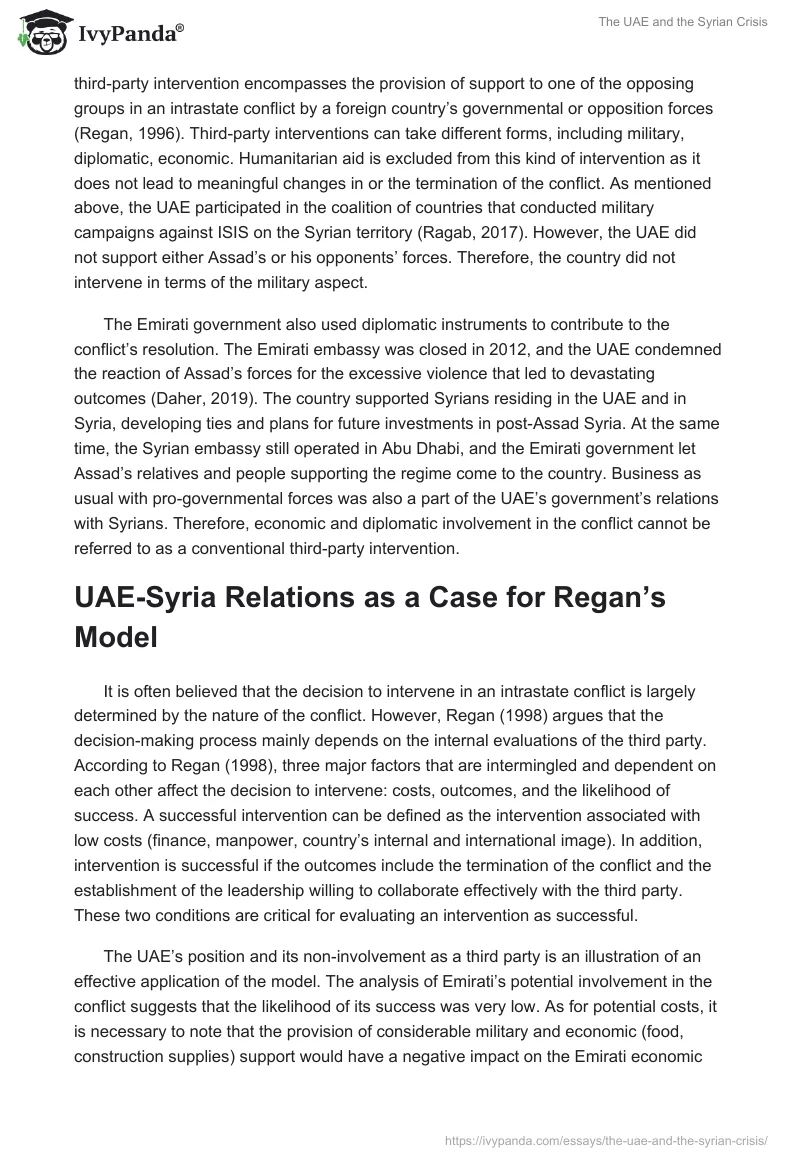 The UAE and the Syrian Crisis. Page 3