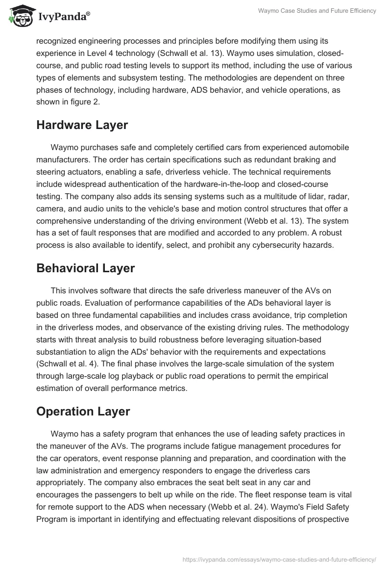 Waymo Case Studies and Future Efficiency. Page 5