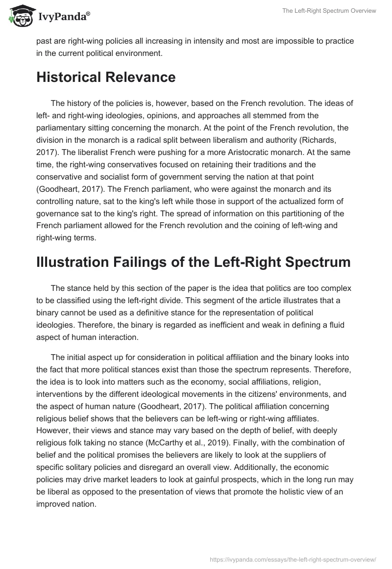 The Left-Right Spectrum Overview. Page 2