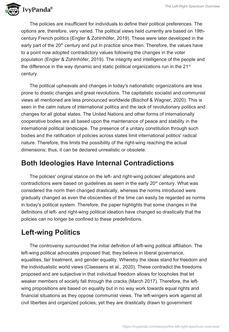 The Left-Right Spectrum Overview. Page 3