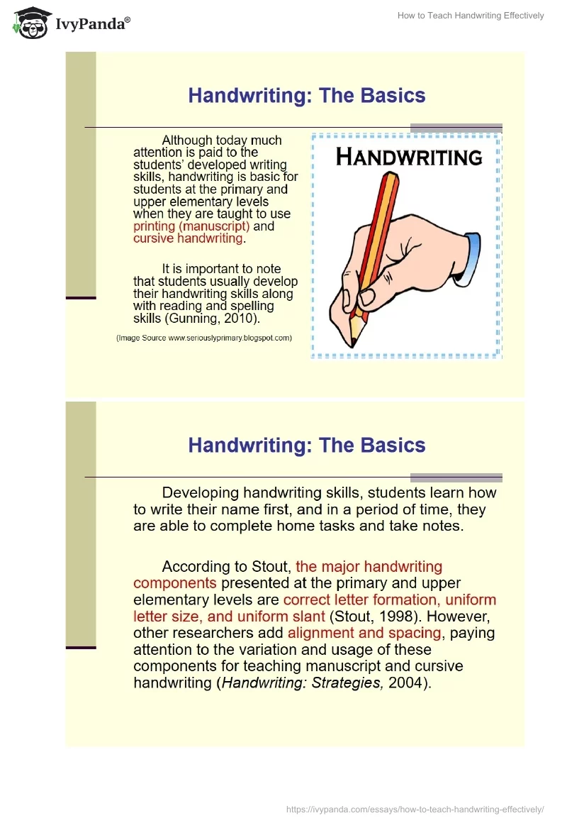 How to Teach Handwriting Effectively. Page 2