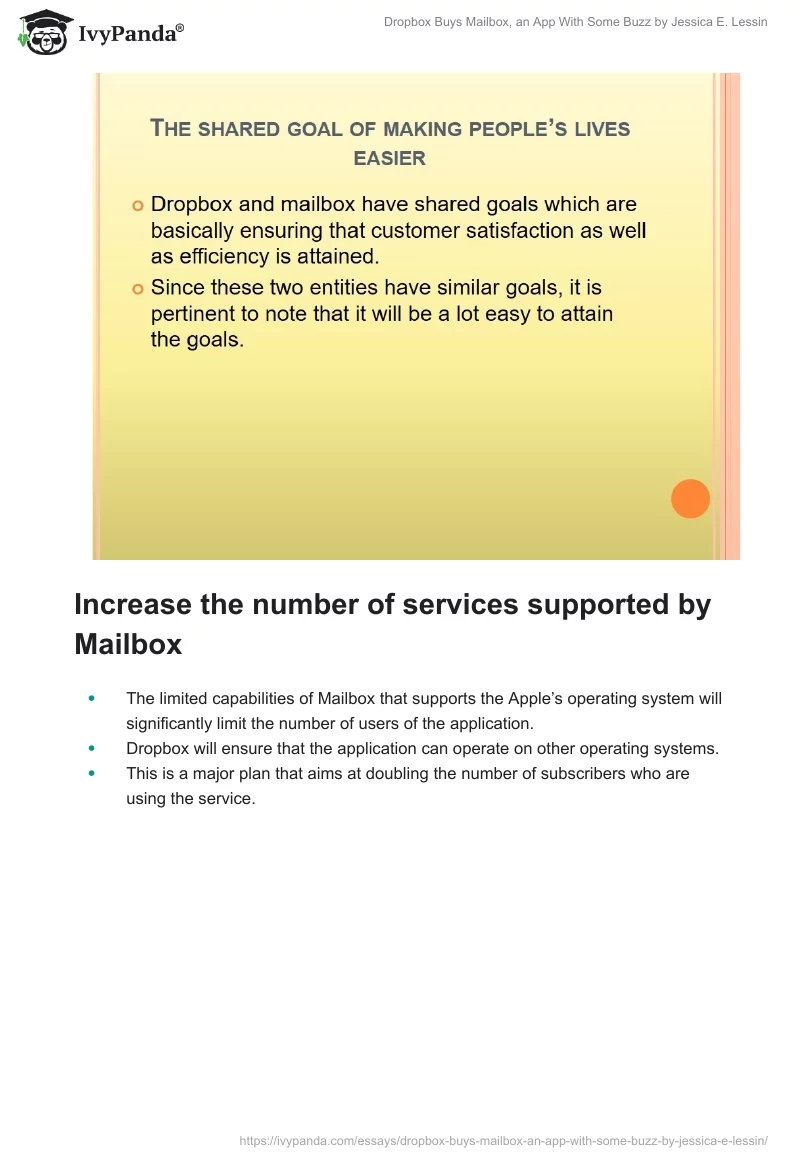 "Dropbox Buys Mailbox, an App With Some Buzz" by Jessica E. Lessin. Page 5