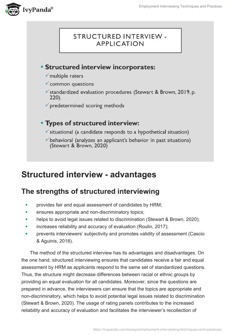 Employment Interviewing Techniques and Practices. Page 2