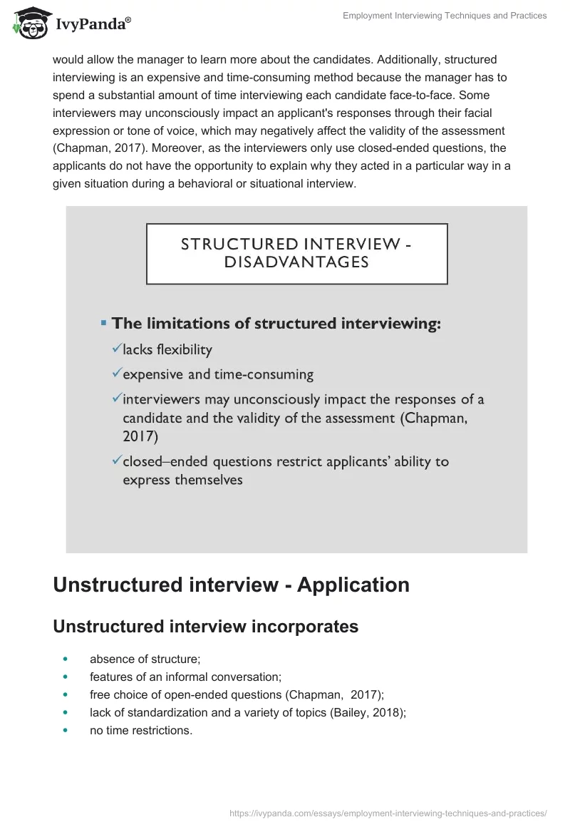Employment Interviewing Techniques and Practices. Page 4