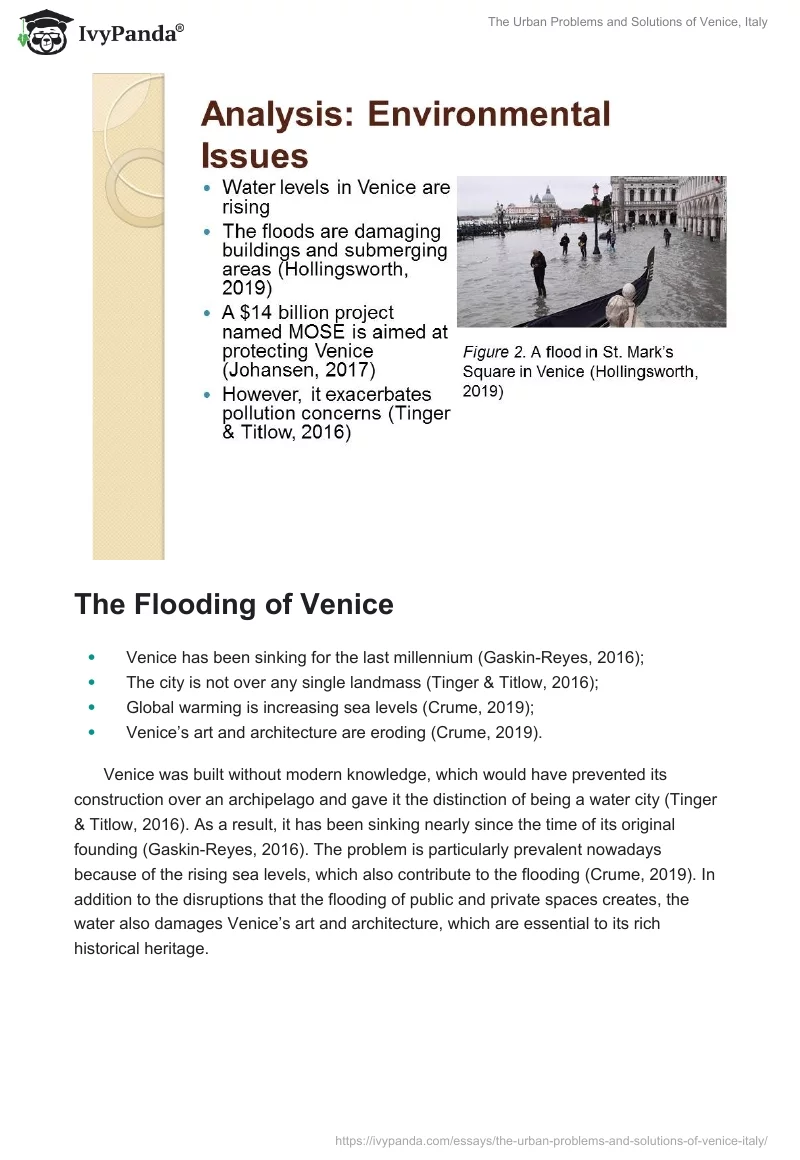 The Urban Problems and Solutions of Venice, Italy. Page 4