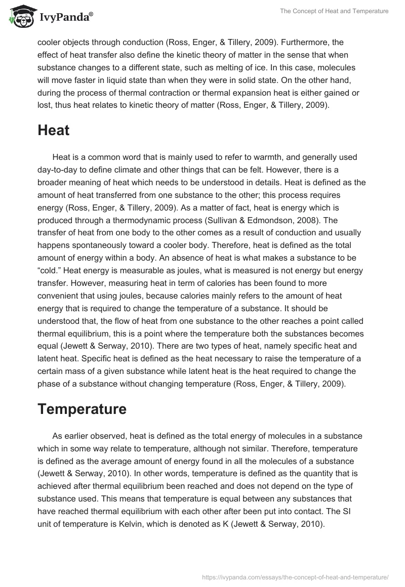 The Concept of Heat and Temperature. Page 2