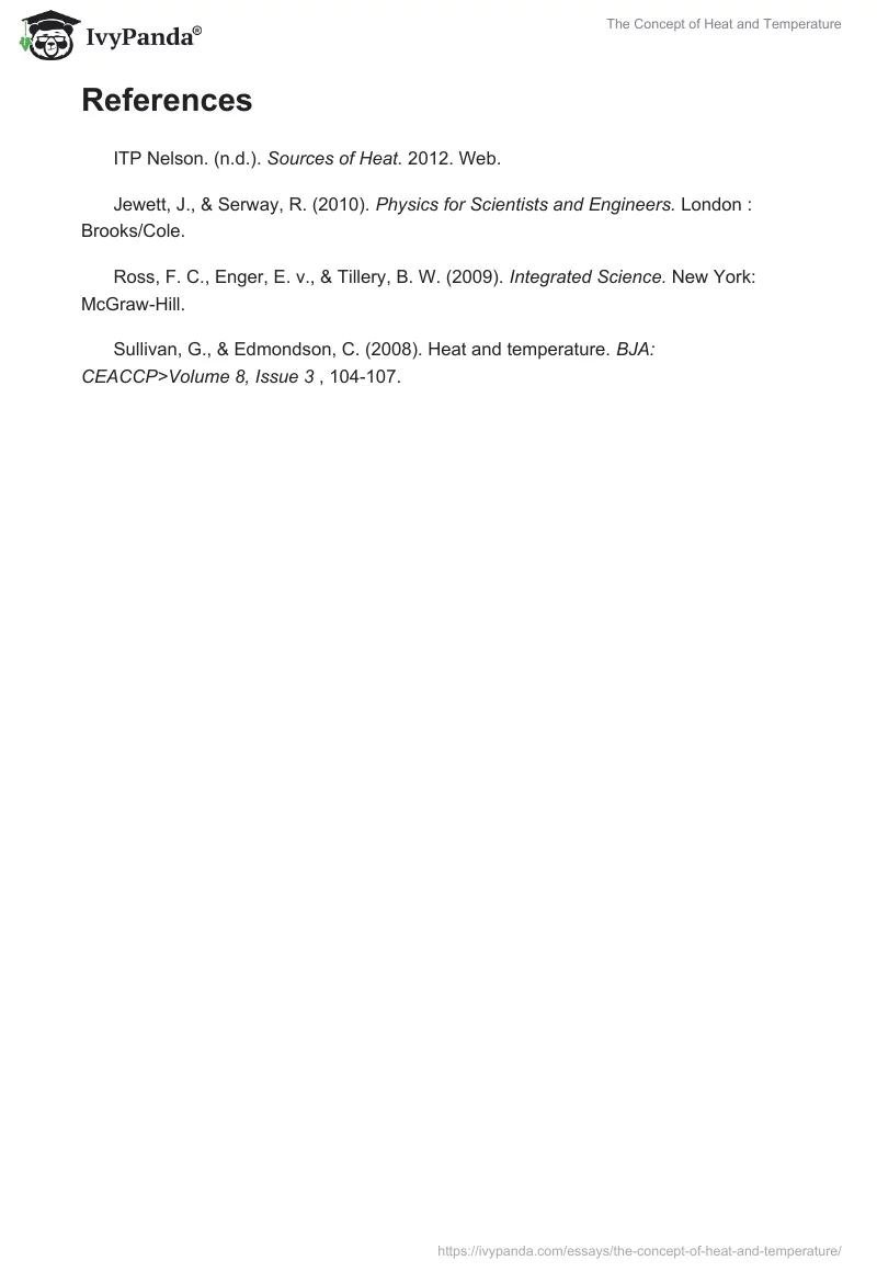 The Concept of Heat and Temperature. Page 4