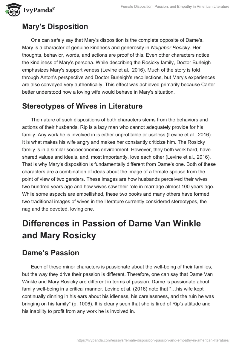 Female Disposition, Passion, and Empathy in American Literature. Page 2