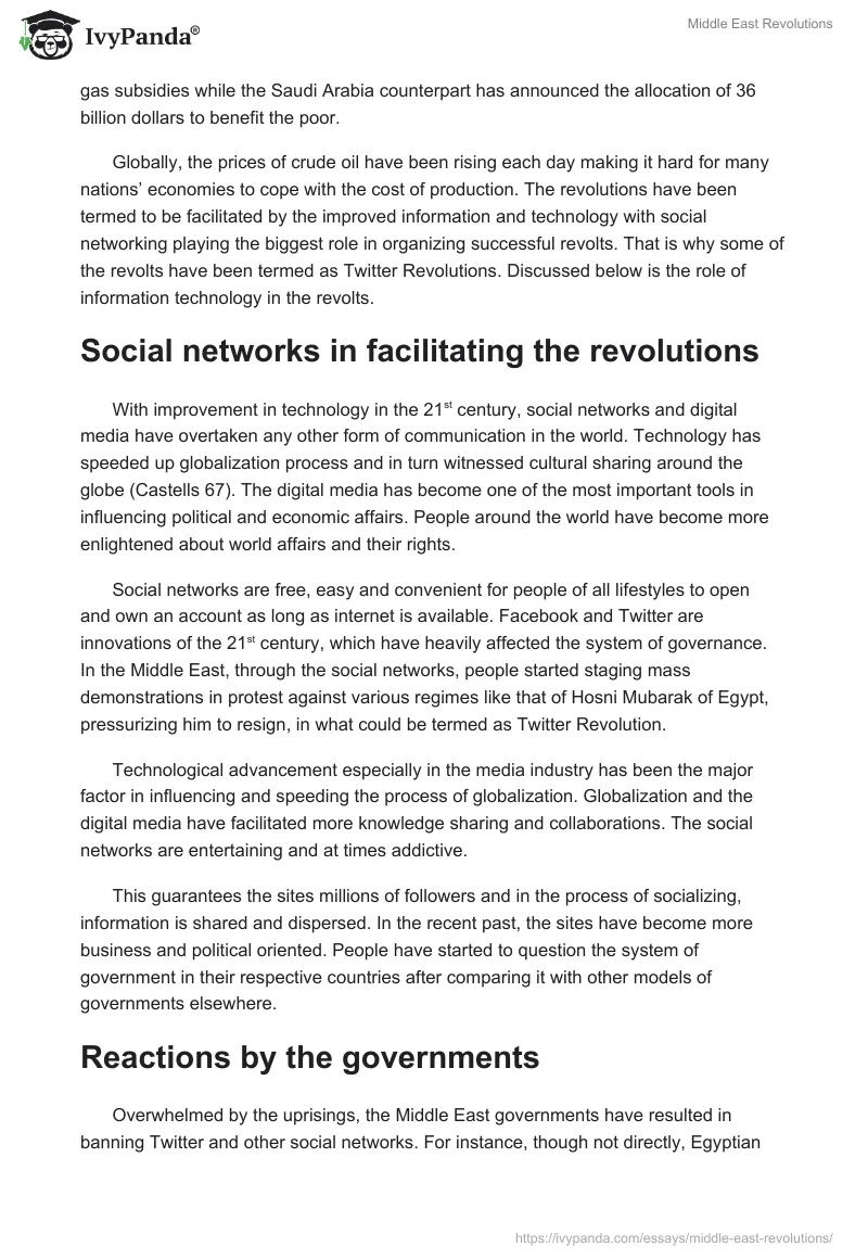 Middle East Revolutions. Page 2