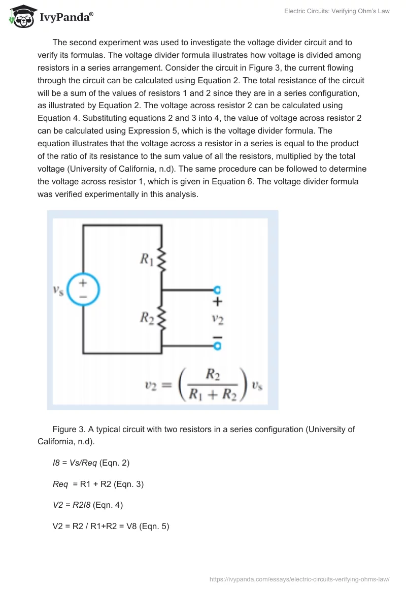 Electric Circuits: Verifying Ohm’s Law. Page 3