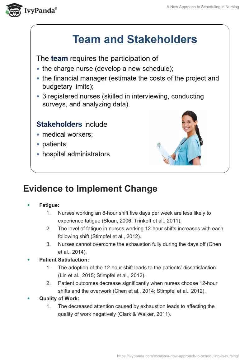 A New Approach to Scheduling in Nursing. Page 5