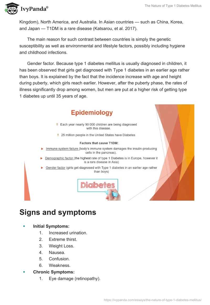 The Nature of Type 1 Diabetes Mellitus. Page 4