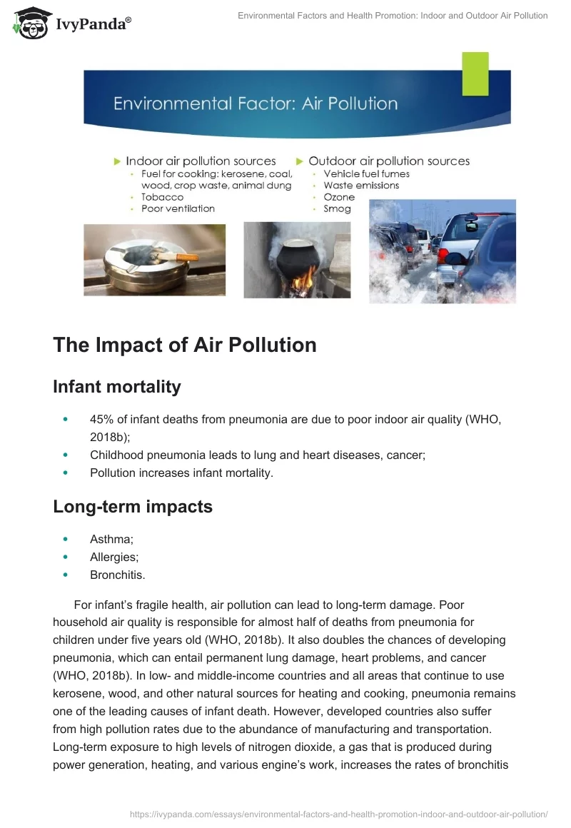 Environmental Factors and Health Promotion: Indoor and Outdoor Air Pollution. Page 3