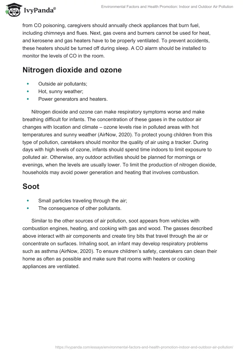 Environmental Factors and Health Promotion: Indoor and Outdoor Air Pollution. Page 5