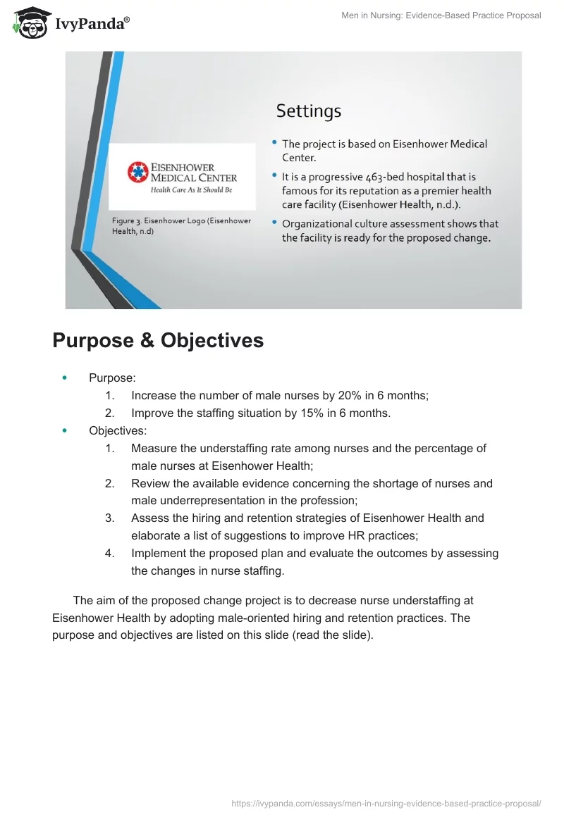 Men in Nursing: Evidence-Based Practice Proposal. Page 4
