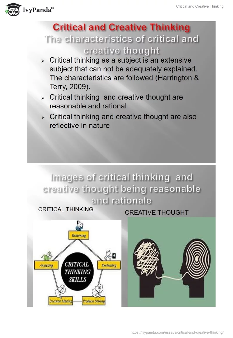 Critical and Creative Thinking. Page 3