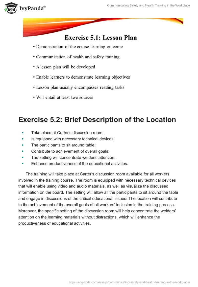 Communicating Safety and Health Training in the Workplace. Page 2