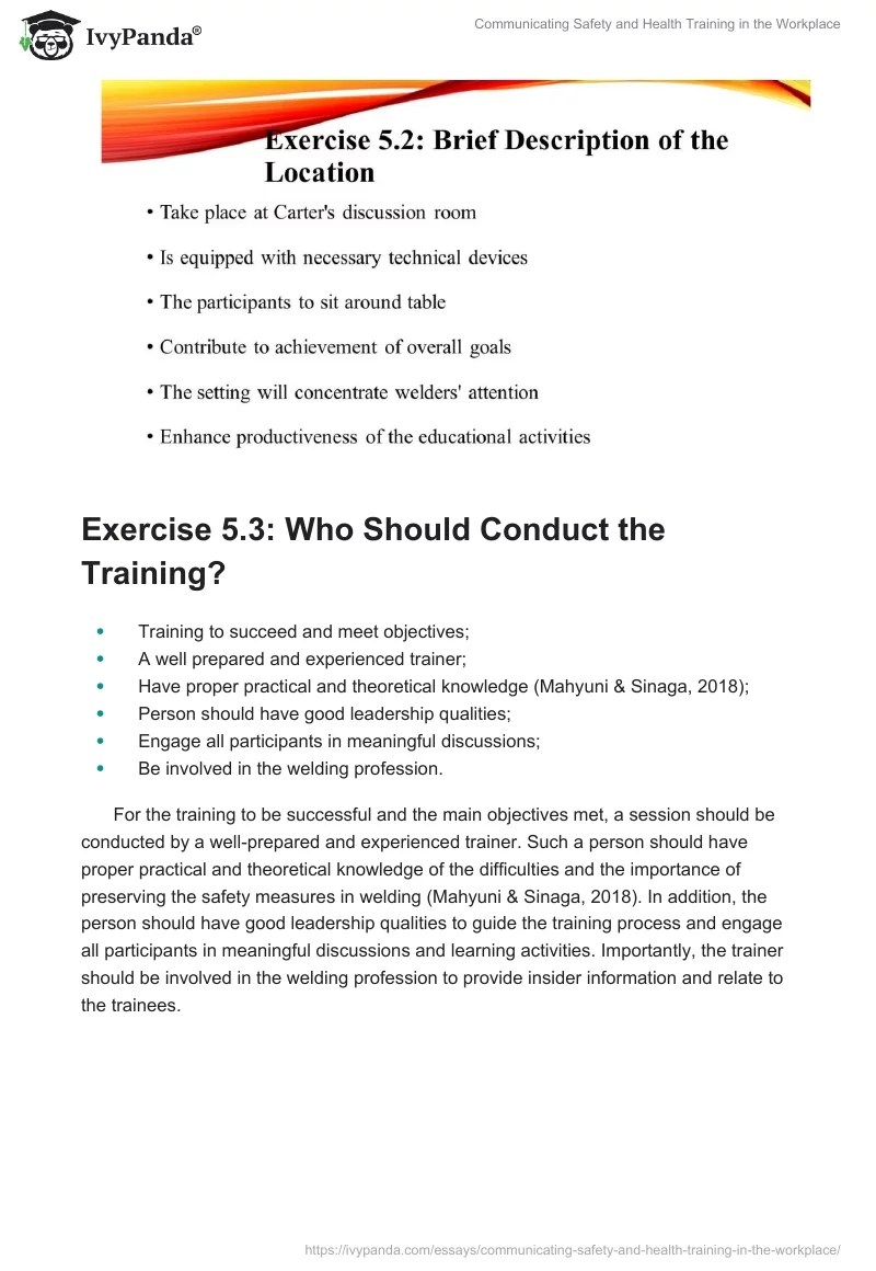 Communicating Safety and Health Training in the Workplace. Page 3